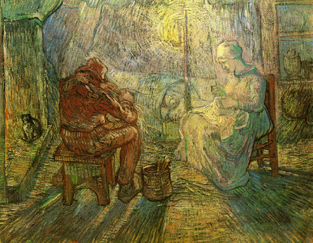 Vincent van Gogh | Evening (after Millet) | Credit: Van Gogh Museum, Amsterdam (Vincent van Gogh Foundation)